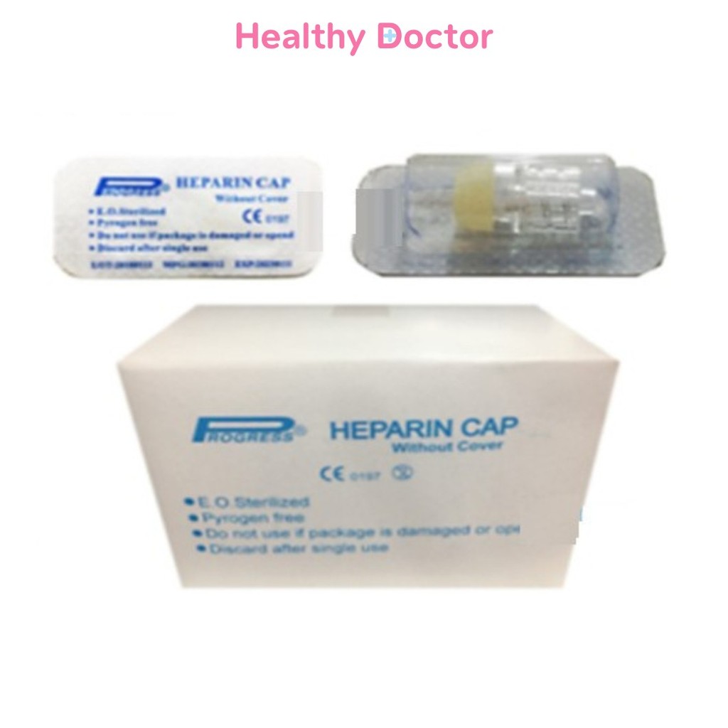 Heparin Cap ข้อต่อฉีดยา ชนิด Luer Lock บรรจุ 100 ชิ้น