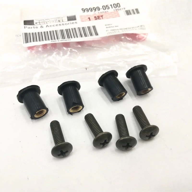 Nut Windsield Visor Shield Bolt/Visor Shield Bolt Sniper 135 V4 V5 V6 V7 Y125Z AEROX 8 ชิ้น