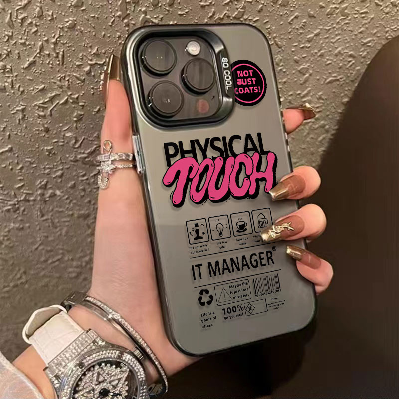 COD สําหรับ iPhone 11 13 12 14 15 Pro MAX 8 14 15 7 Plus IP XR XSMAX เคสโทรศัพท์ซิลิโคนแข็งด้านขั้นสูง Stylish TOUCH