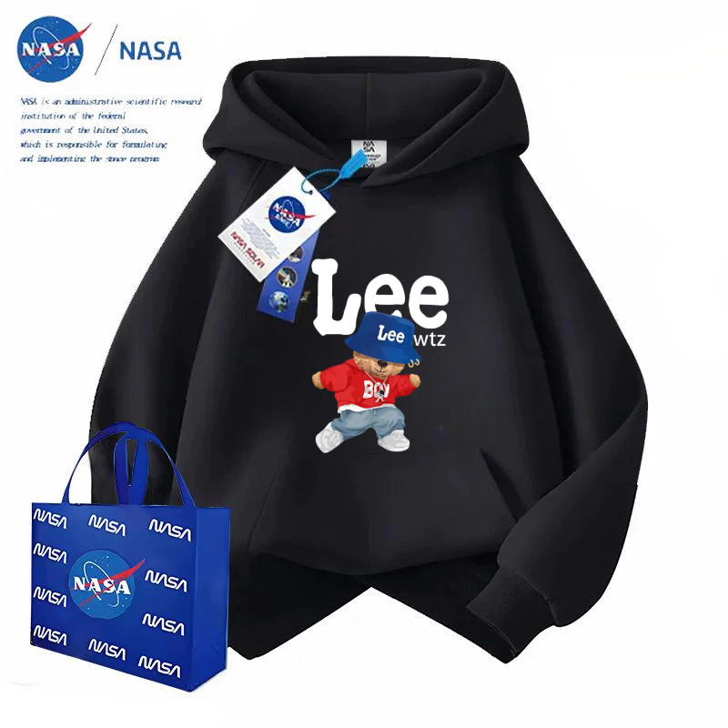 2025NASAใหม่ฤดูใบไม้ร่วงฤดูหนาวเด็กเสื้อคลุมด้วยผ้าการ์ตูนลำลองเสื้อแขนยาว