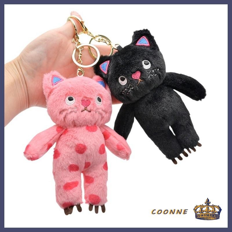 Coonn พวงกุญแจตุ๊กตาแมวดํา ไร้เสียงพูด ลึกลับ สําหรับห้อยกระเป๋า