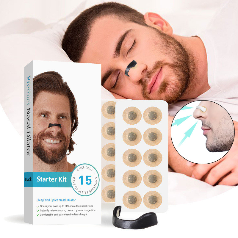 จมูก Breathe Strips Magnetic Nasal Strips ลดการนอนกรน Sport Nasal Dilator Sleep Nasal Breathing Dila