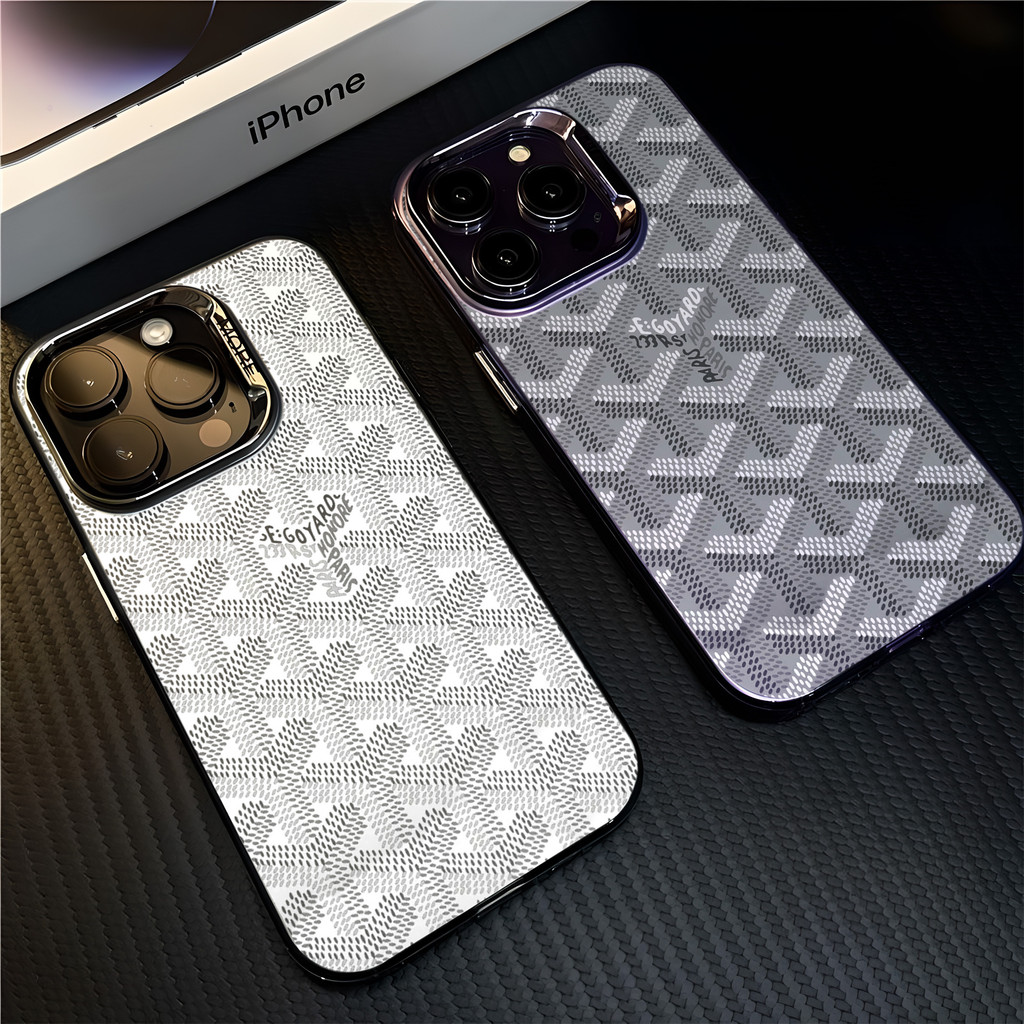 เคสสําหรับiphone 16 Pro Max 15 14 XR 13 11 12 Pro Max 8 7 6 6S Plus X Xs Max Se 2020 13 12 11 แฟชั่นชุบโลหะCool Creativeแบรนด์อินเทรนด์เคสซิลิโคนอ่อนนุ่ม