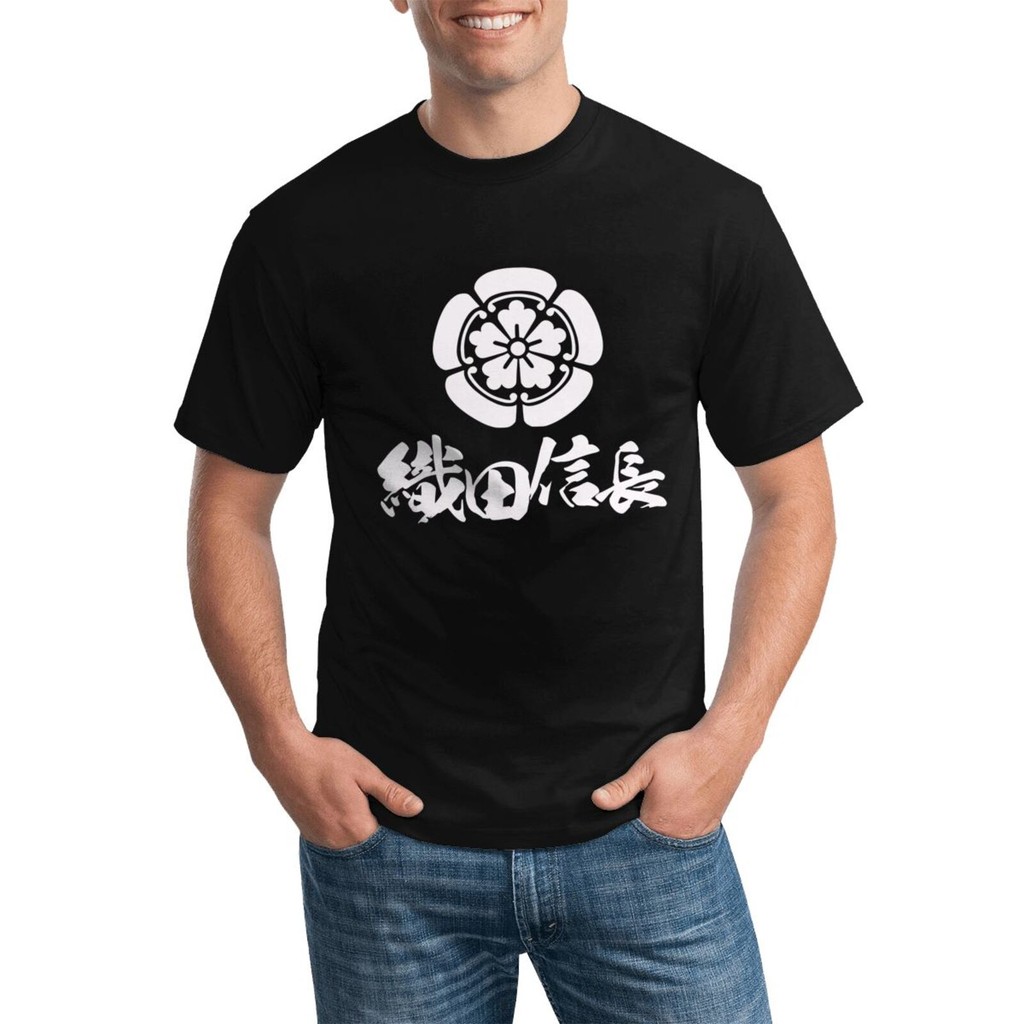 เสื้อยืดท็อปโลโก้ Shogun Daimyo Oda Nobunaga ของญี่ปุ่น