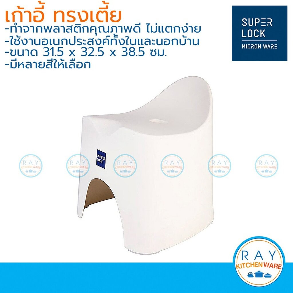 Micronware เก้าอี้ อเนกประสงค์ ทรงเตี้ย รุ่น 1177 Super Lock