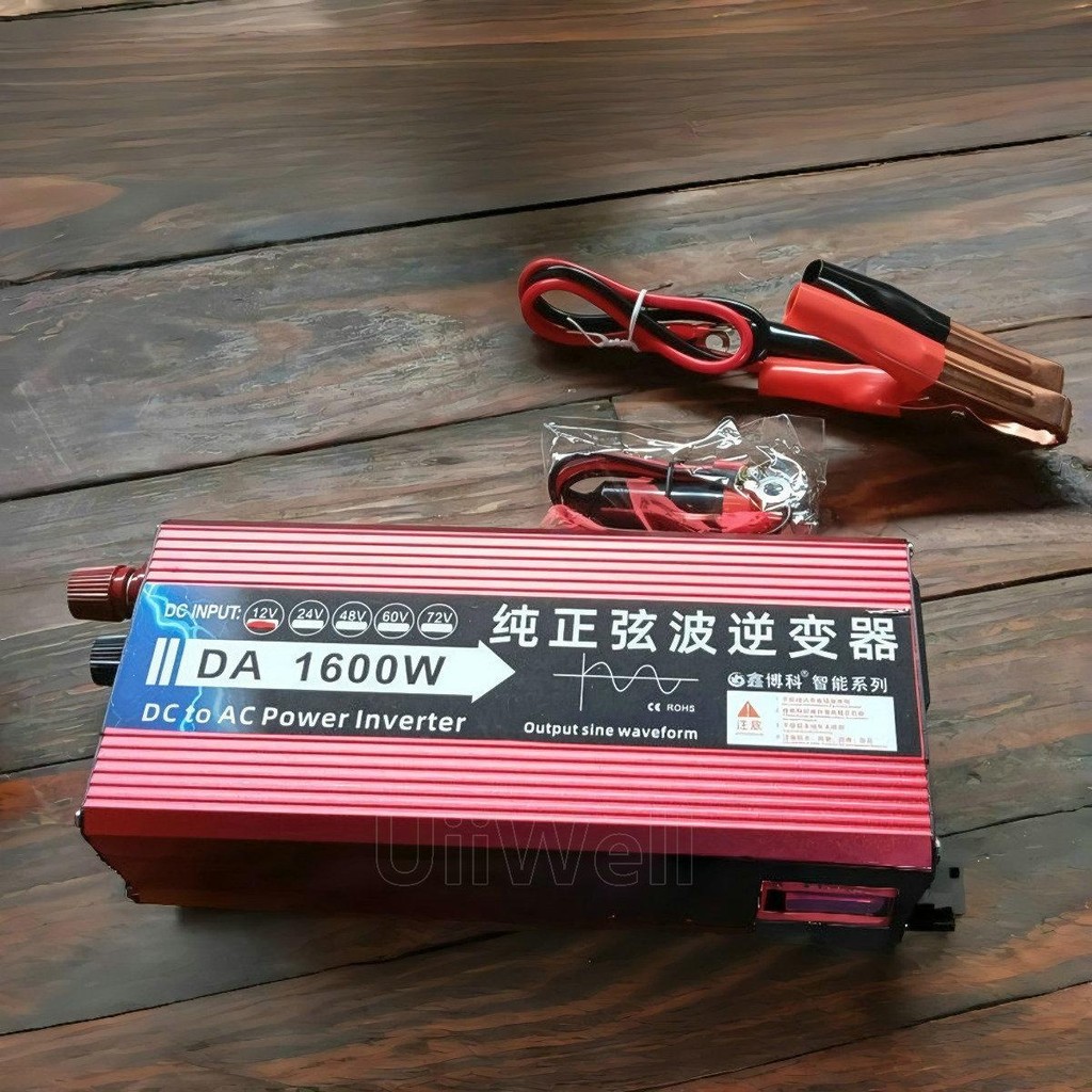 DA1600W FLOWN อินเวอเตอร์ คลื่นแท้ เพียวไซน์เวฟ 12V ไม่มีเสียงหอน แปลงไฟ แบตเตอรี่ เป็นไฟ220vCJ DA เ