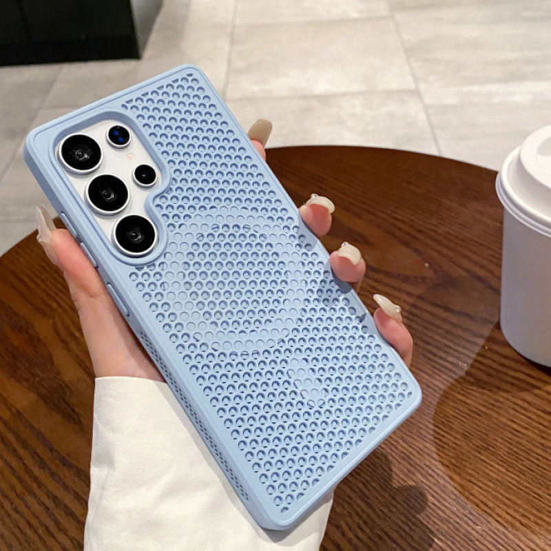 อัลตร้าบางเคลือบแม่เหล็กกระจายความร้อนฮาร์ดพีซีกรณีสำหรับ S amsung S25 S24 S23 S22อัลตร้าพลัส S23 FE ระบายความร้อนไร้สายชาร์จกันกระแทกปก