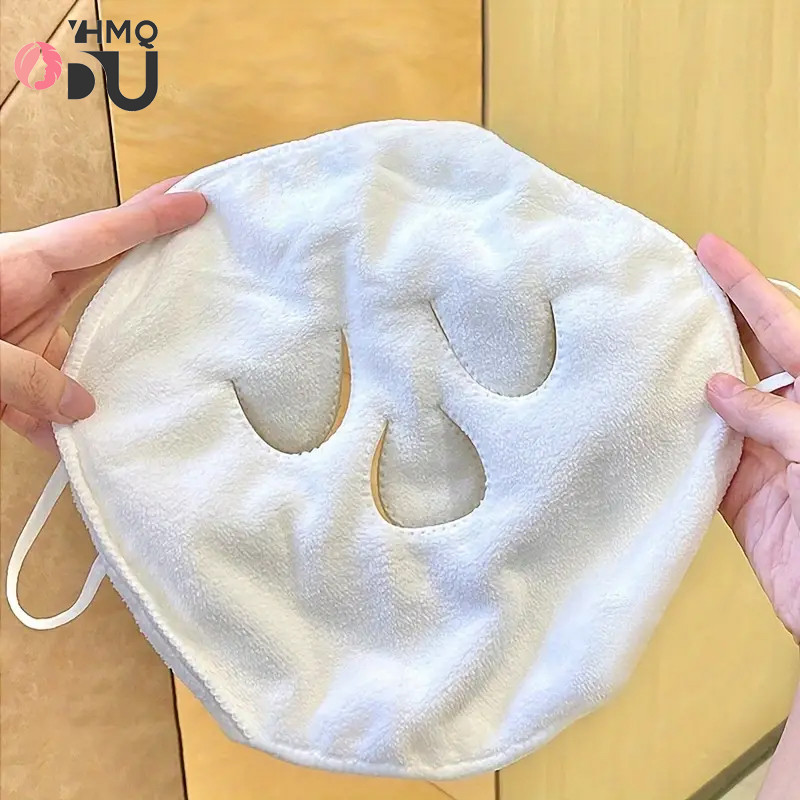 Hot Compress Face Towel Masks Reusable Facial Steamer Towel สําหรับร้อนเย็น Skin Care Moisturizing F