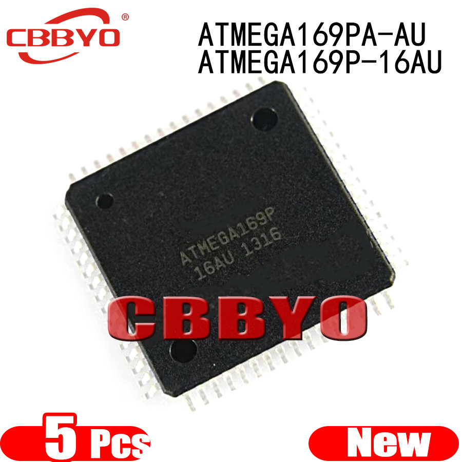 5 ชิ้นใหม่เอี่ยม ATMEGA169PA-AU ATMEGA169P-16AU ATMEGA169PA AU ATMEGA169P 16AU QFP-64