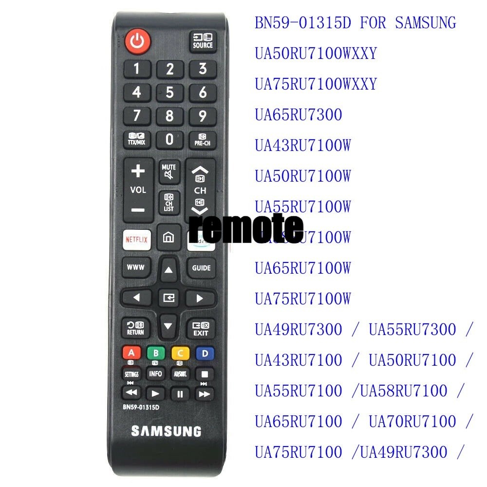 SAMSUNG Universal สมาร์ททีวีรีโมทคอนโทรล BN59-01315D สําหรับ SAMSUNG LED TV รีโมทคอนโทรล BN5901315D 
