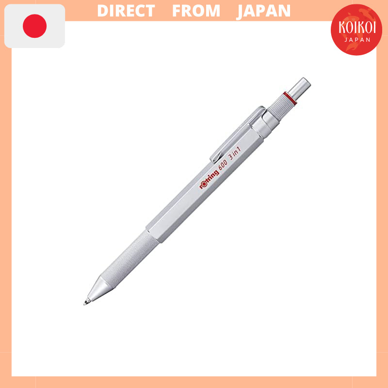 Rotring Multi Pen Silver 600 3in1 2164109 rOtring Mechanical Pencil High-Quality Writing Instrument 