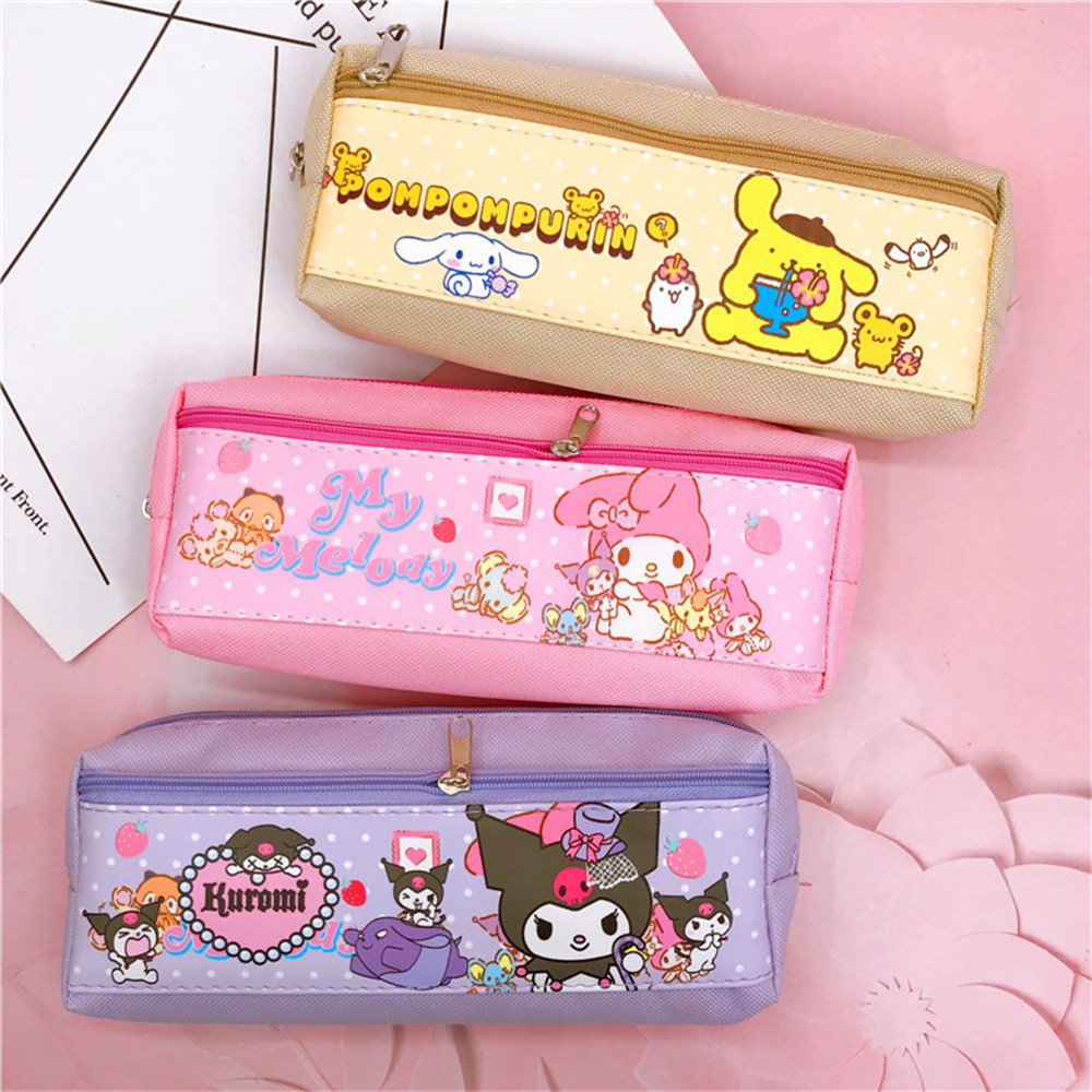 มาใหม่!! กระเป๋าดินสอ ลิขสิทธิ์แท้ ลายคุโรมิ / ชินนามอน / มายเมโลดี้ / มารุ ขนาด 20 *7 ซม.