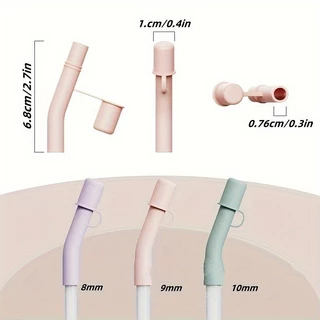 ซิลิโคนนํามาใช้ใหม่หมวกฟางป้องกันฝุ่นดื่มหมวกฟางที่มีหลอดขยาย สแตนลีย์ ถ้วยอุปกรณ์เสริมหมวกฟาง