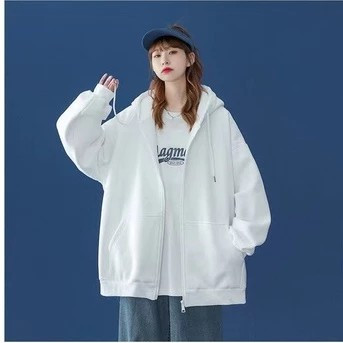 เสื้อสเวตเตอร์ซิปผู้ชายฤดูหนาว, เสื้อขนแกะ, แจ็คเก็ตคลุมด้วยผ้า, ผ้าหนา, ทรงหลวม รุ่น