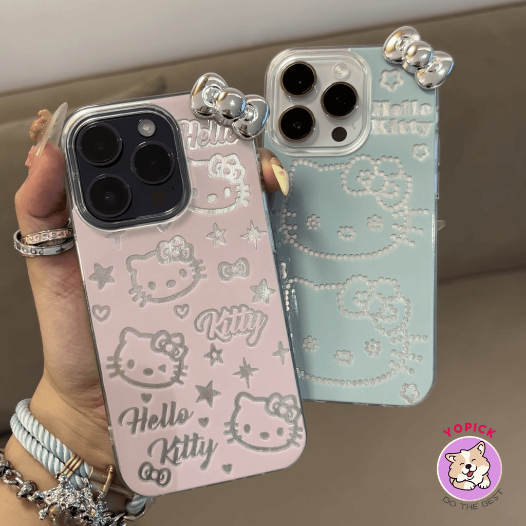โบว์แมวคู่น่ารักเคสโทรศัพท์สําหรับiphone 16 ProMax 16Plus 11 12 13 14Plus 15Pro 16 XR XS Max 7 8Plusเกาหลีตลกฝาครอบโทรศัพท์ผู้หญิงซิลิโคนการ์ตูนหญิงปลอกปัจจุบันYS