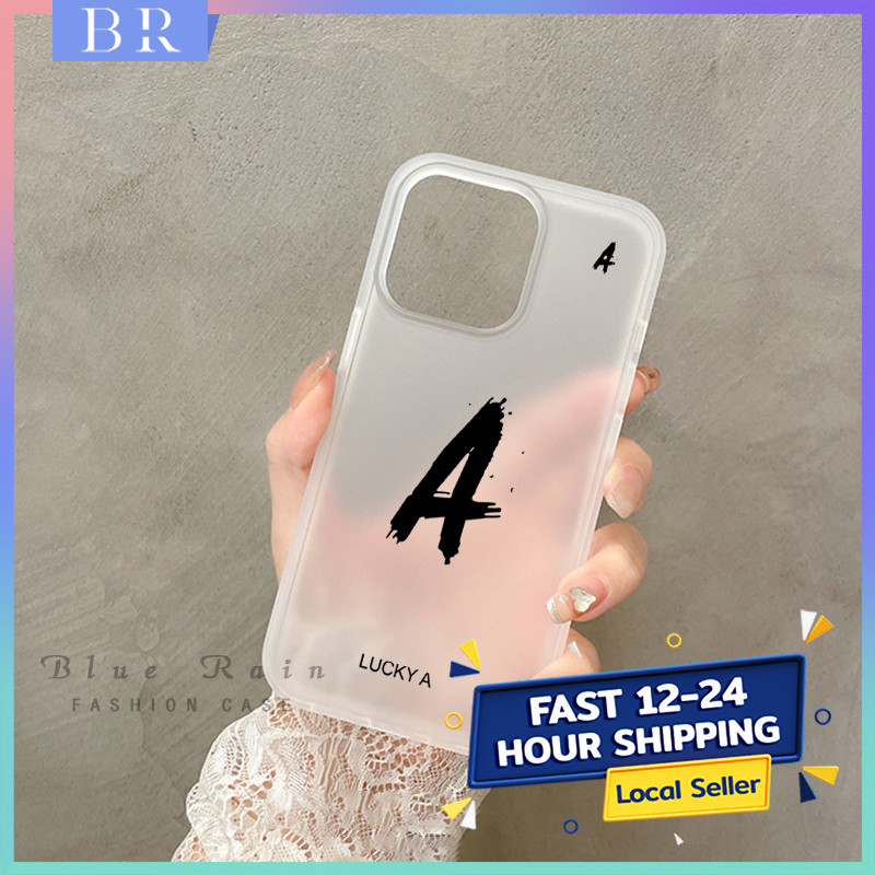 สําหรับ Iphone 16 15 14 12 13 11 Pro Max 7 8 Plus X XS XR Lucky A รูปแบบเคสฝ้าใส