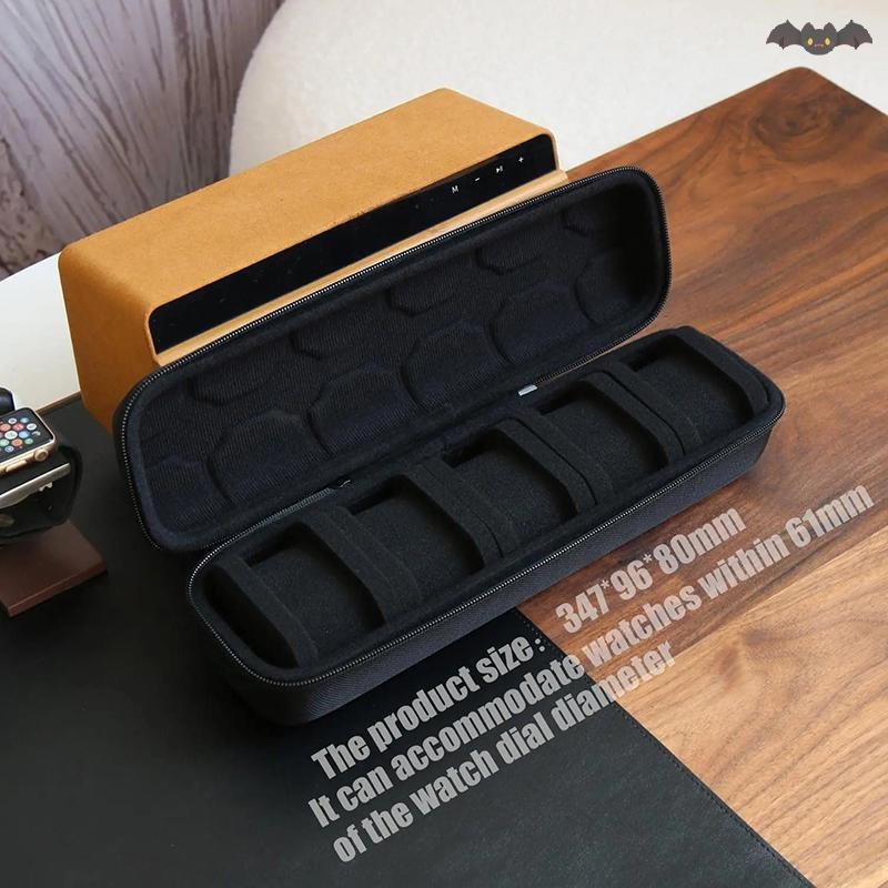 [PE] กล่องนาฬิกา Organizer สําหรับผู้ชายหรือผู้หญิงนาฬิกากระเป๋าเดินทางแบบพกพานาฬิกาผู้ถือจอแสดงผลสําหรับนาฬิกาข้อมือและสมาร์ทนาฬิกา TH