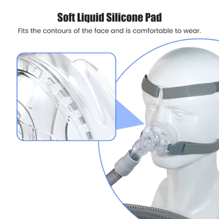 Jbmbhc หน้ากากจมูก Soft Universal สําหรับ Ventilator เครื่องหายใจอุปกรณ์เสริม หน้ากากจมูกสําหรับอุปกรณ์นอนกรนการนอนหลับ