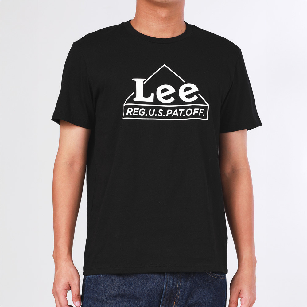 LEE เสื้อยืดแขนสั้นผู้ชาย ทรง Regular รุ่น LE S624MTSSN36 สีดำ