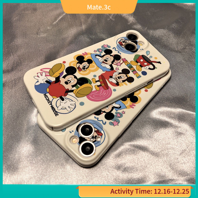 เคสโทรศัพท์มือถือ ลายมิกกี้เมาส์แสนซน รวมทุกอย่าง สําหรับ iPhone15pro iPhone13p 14 12 11 7 XR WYC6