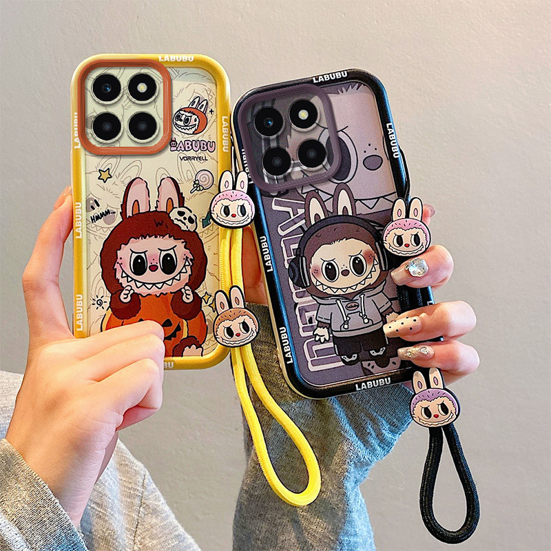 เคส Honor X8b เคสเข้ากันได้กับเคสโทรศัพท์ Pop Mart การ์ตูนสุดเท่ Labubu Kuromi เคส TY-BJGSDK