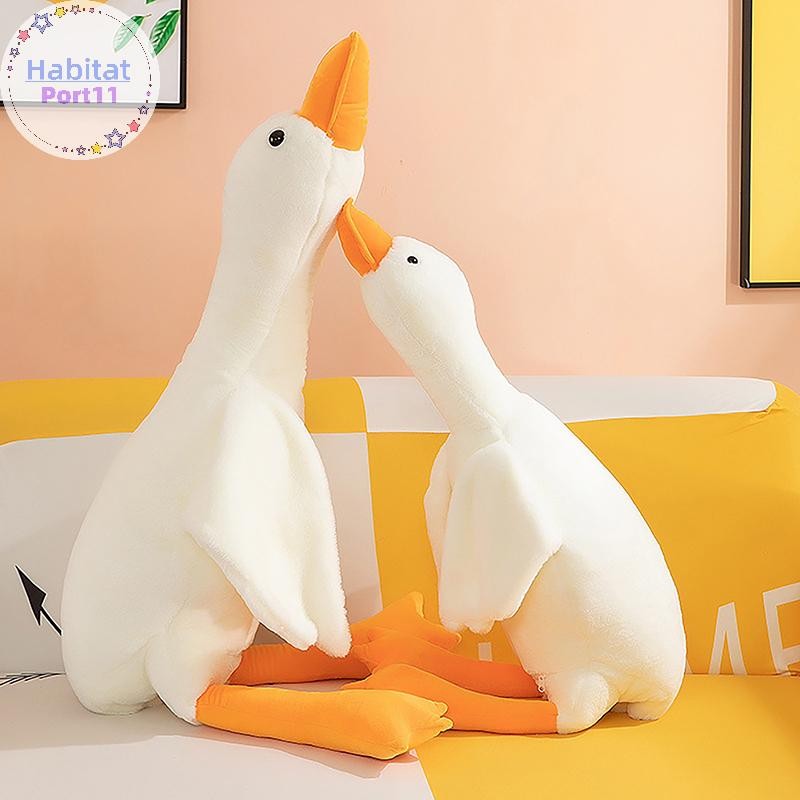HabitatPort น่ารักห่านสีขาวขนาดใหญ่ตุ๊กตาเป็ดขนาดใหญ่ Sleep Cushion ตุ๊กตาสัตว์ตุ๊กตาของขวัญวันเกิดสําหรับเด็ก th
