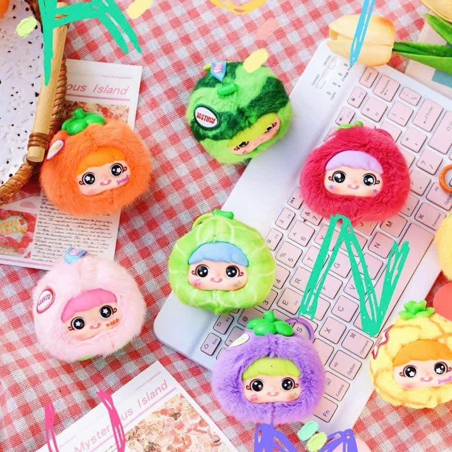 Migo YAYA ผลไม้สนุกกล่องตาบอด YAYA V2 ตุ๊กตายัดตุ๊กตาของเล่นสะสม qiazhilth