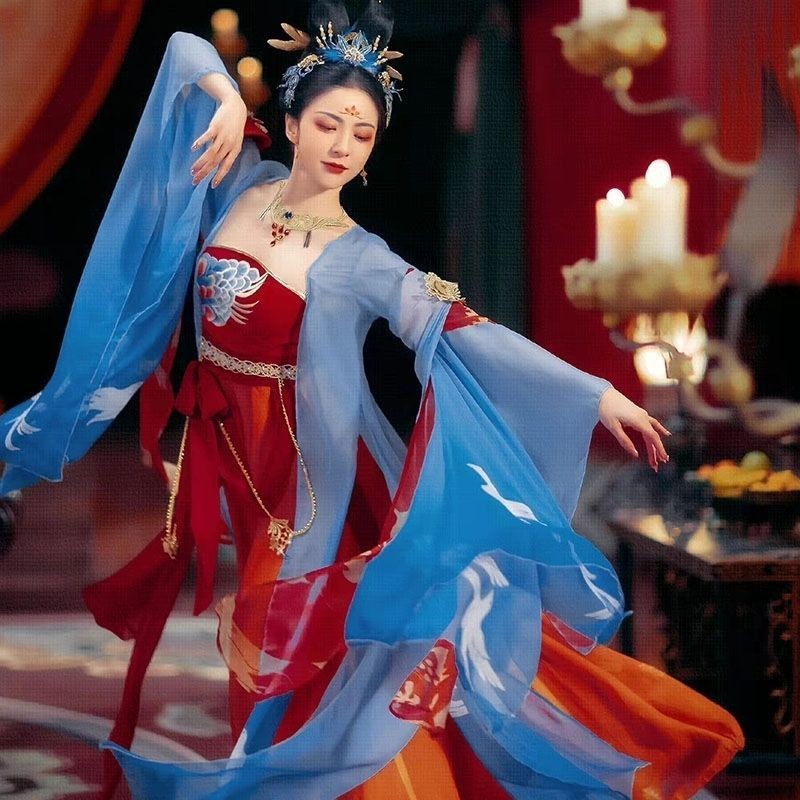 T Tang Made Hanfu เครื่องแต่งกายเต้นรําคลาสสิก Luoyang Old Things สไตล์เดียวกัน