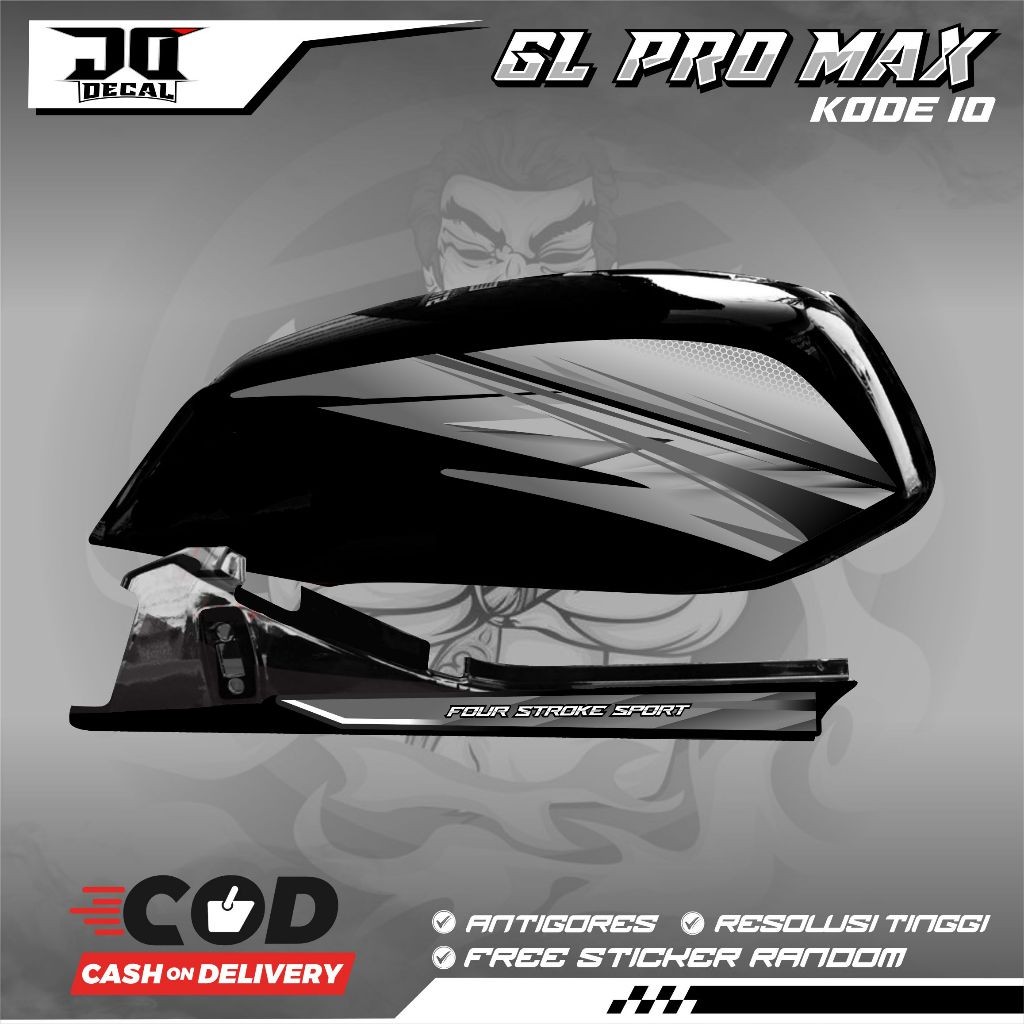 HONDA GL PRO MAX SIMPLE K10 สติ๊กเกอร์หลากหลายแถบ