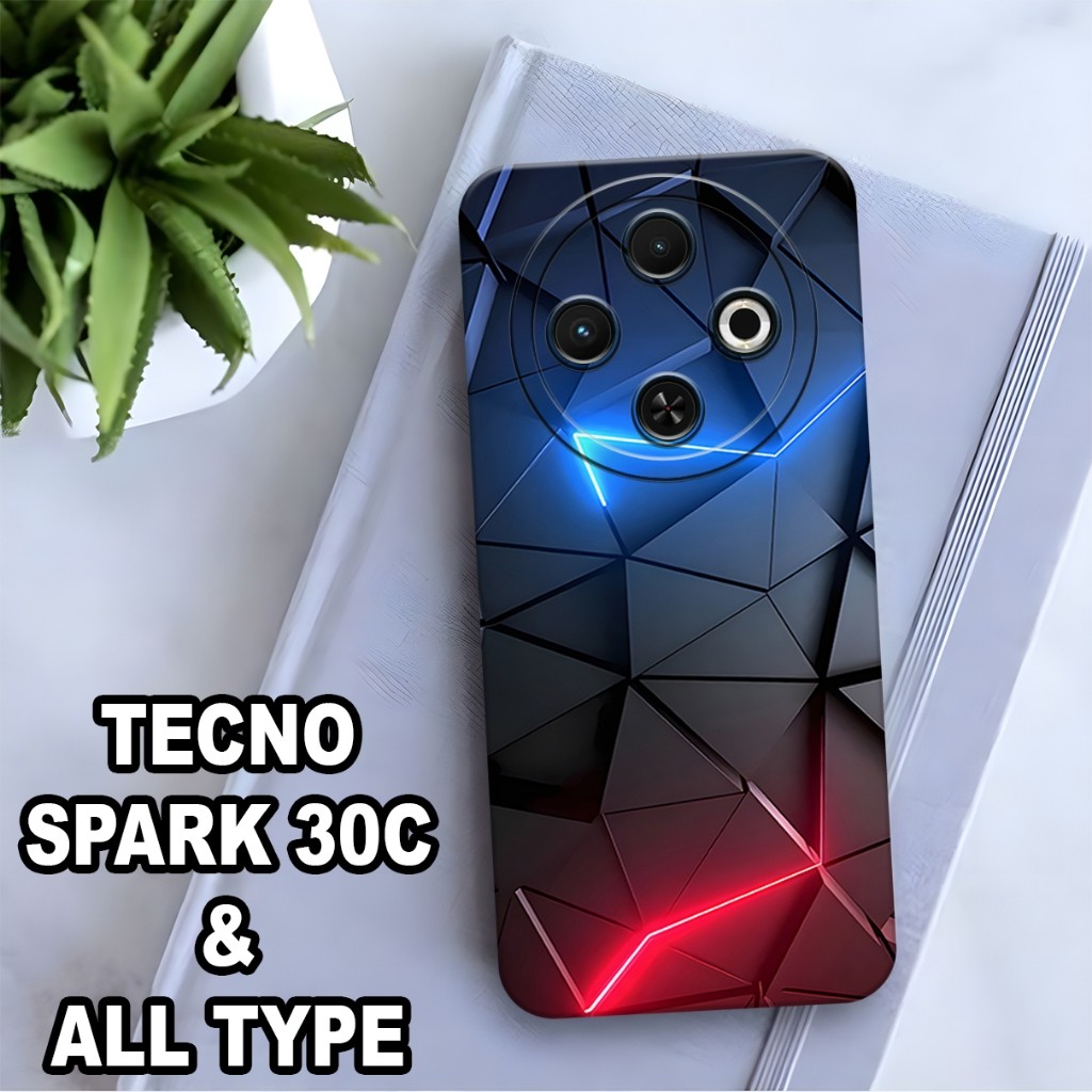 AC32/SOFTCASE PRO TECNO SPARK 30C 4G ใหม่ล่าสุดปี 2024 และ PROCAMERA AESTHETIC MOTIF/ยางเต็ม MATERIA