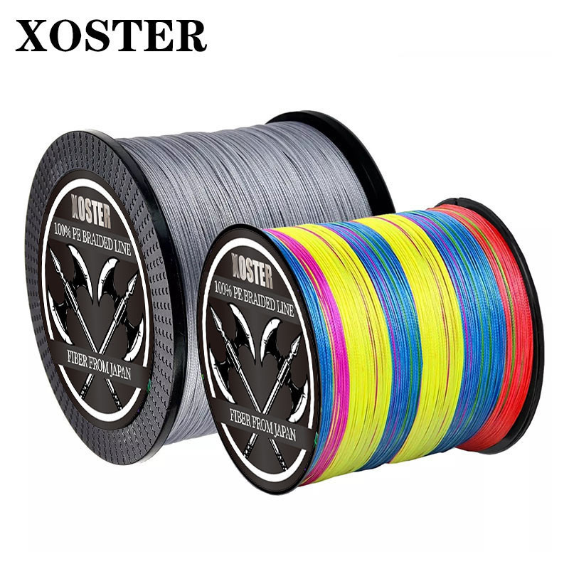 Xoster 4 Strands 300M ถักสายตกปลาเครื่องมือถักตกปลาถักเชือกลวดเชือกตกปลาตกปลาตกปลาตกปลาปลาคาร์พตกปลา