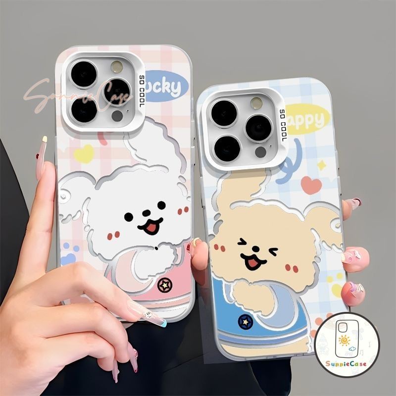 เคสคู่ หมา สำหรับ Realme C53 C11 C51 C25 C11 C21 C17 C20 C67 Note C30 C12 C15 C20 5i C33 C35 C55 5 A 7i 50 เรียบง่าย เคส