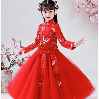 儿益智hanfu ชุดสำหรับเด็กสาว cheongsam ชุด CNY budak perempuan …