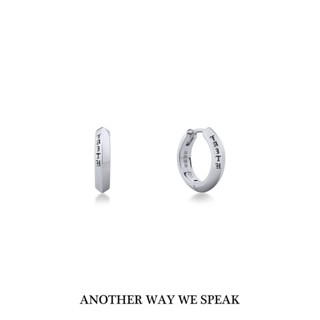 ANOTHER WAY WE SPEAK ต่างหูเงินแท้ รุ่น FAITH สีเงิน *ราคาต่…