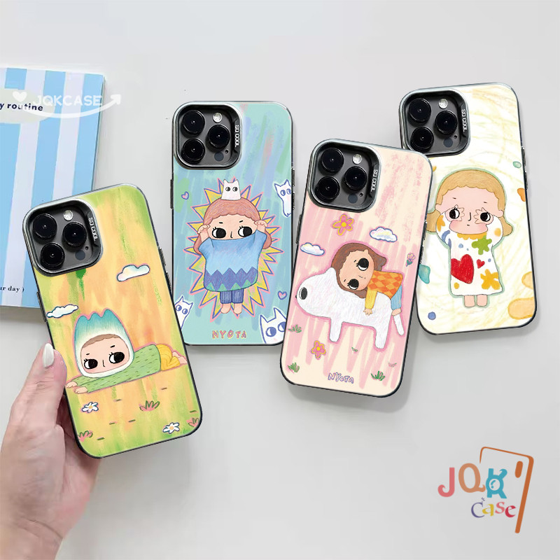 เคสไอโฟน16 น่ารัก สาวแมท สำหรับ IPhone 11 13 12 15 14 16 Pro Max X XR XS 7Plus 8Plus Max 7 15 8 Plus SE ซอฟต์เชลล์ เคส