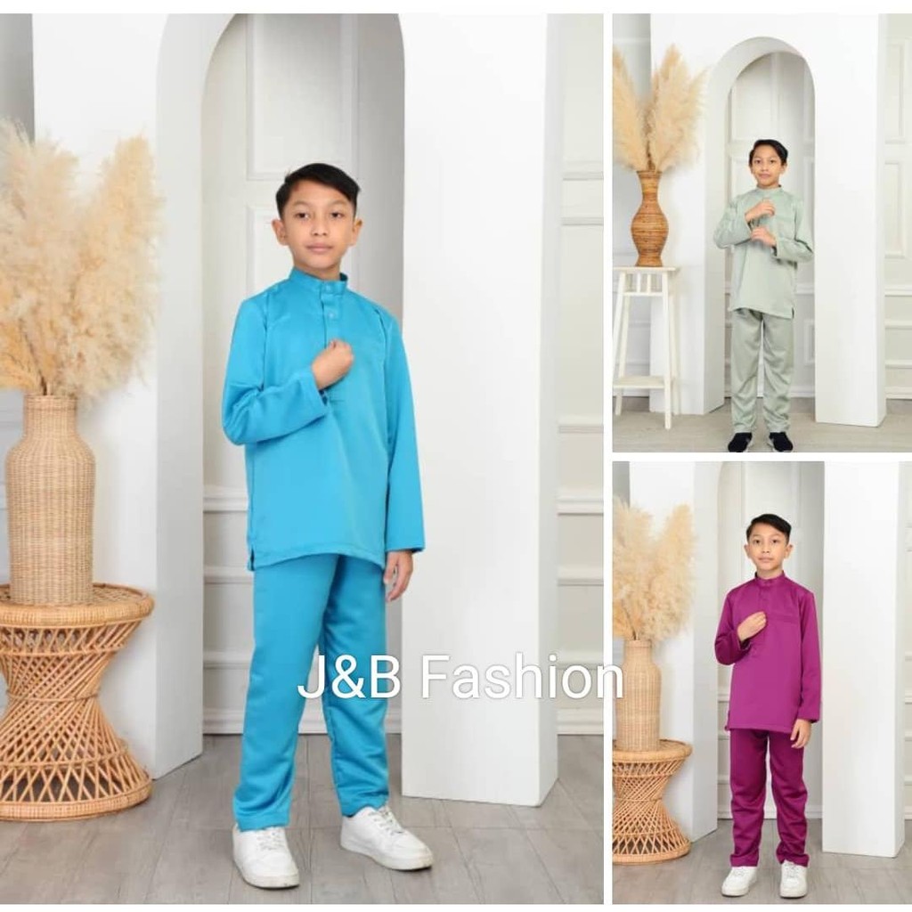 Baju Melayu Budak 2y-12y(Pearl Skin Premium Soft