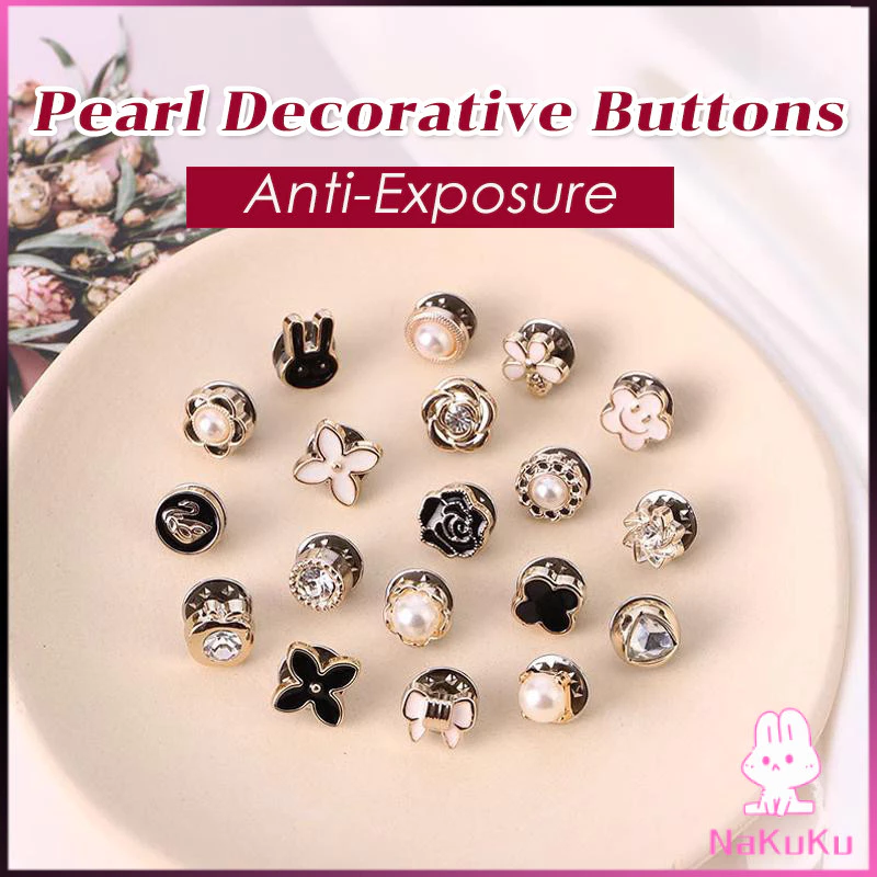 NKK กระดุมผ้าพันคอ กระดุมติดคอเสื้อ ชุดละ 10 ชิ้น Fashion Accessories