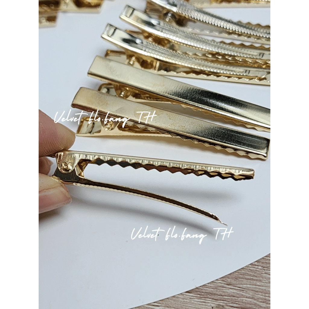 กิ๊บเปล่า กิ๊บติดผม สีทอง 50,100 ชิ้น สำหรับงานDIY  ขนาด 4.5 - 7.5 cm - รูปที่ 7