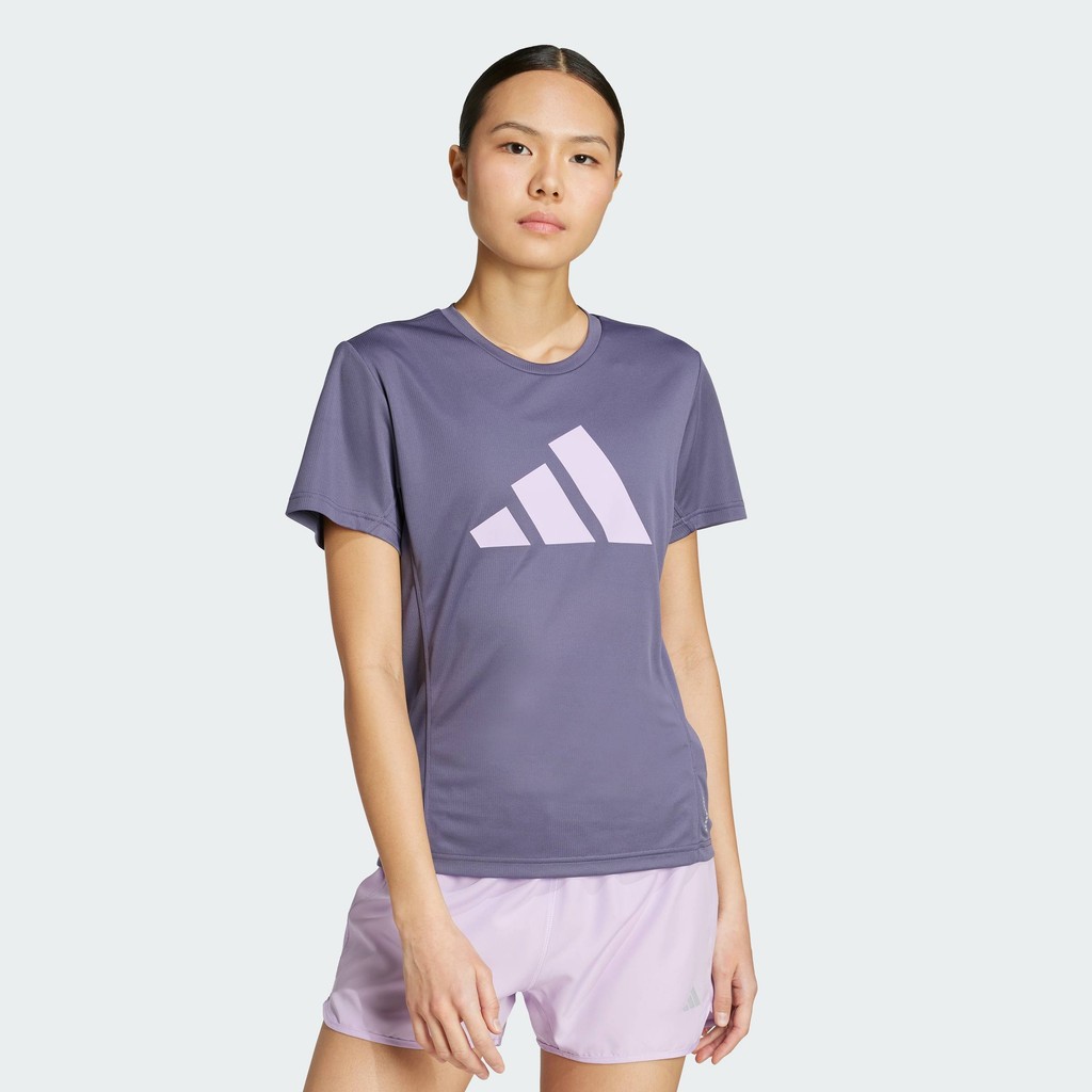 adidas วิ่ง เสื้อยืด Run It ผู้หญิง สีม่วง JM5760