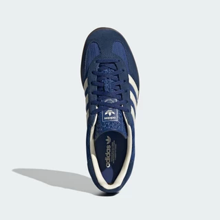 adidas ไลฟ์สไตล์ รองเท้า Gazelle Indoor ผู้หญิง สีน้ำเงิน JS1410