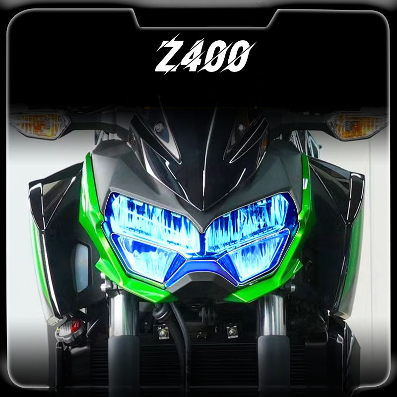 Kawasaki motorcycle headlight color change film, Z400 motorcycle headlight color film, Z400 tailligh
