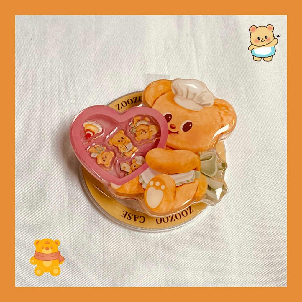 การ์ตูนตลก Yellow Angel Butter Bear Bracket โทรศัพท์แม่เหล็ก Grip Tok ที่วางโทรศัพท์สําหรับ IPhone Universal Stand Holder Tok โทรศัพท์แม่เหล็ก Griptok Grip Tok Stand