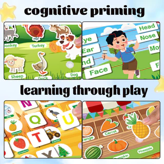 GeeToy สติ๊กเกอร์หนังสือเงียบ หนังสือยุ่งๆ สำหรับเด็ก ของเล่นเสริมพัฒนาการสมองสำหรับเด็ก