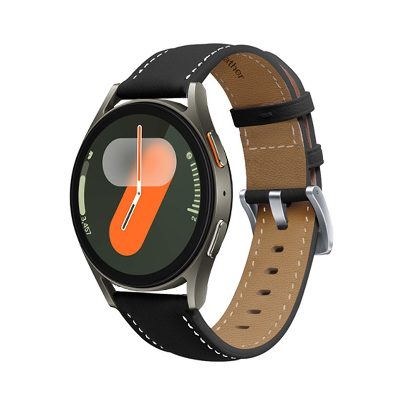 สายหนังวินเทจสําหรับ Samsung Galaxy Watch 7 6 5 4 44 มม.42 มม.FE Active 2 40 มม.44 มม.Watch6 Watch4 เกียร์คลาสสิกกีฬา - รูปที่ 2