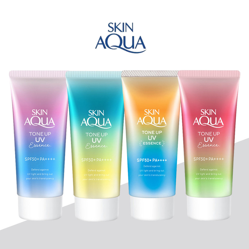 แพ็คเกจใหม่!! ครีมกันแดด SKIN AQUA TONE UP UV ESSENCE SPF50+PA++++ 80g