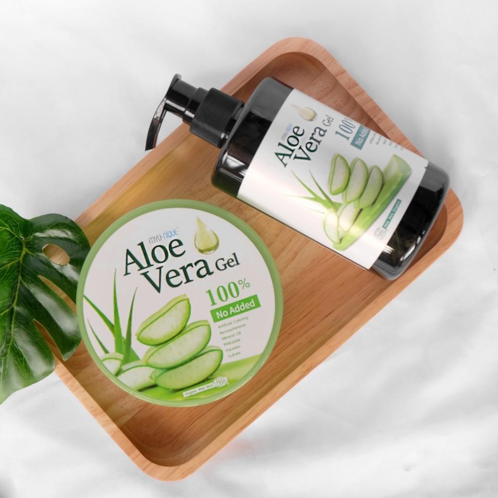 เจลว่าน MYU-NIQUE ALOE VERA GEL (PUMP) มิว-นิค อะโล เวร่า เจล (เจลบำรุงผิวออร์แกนิก) 300ml. - รูปที่ 4
