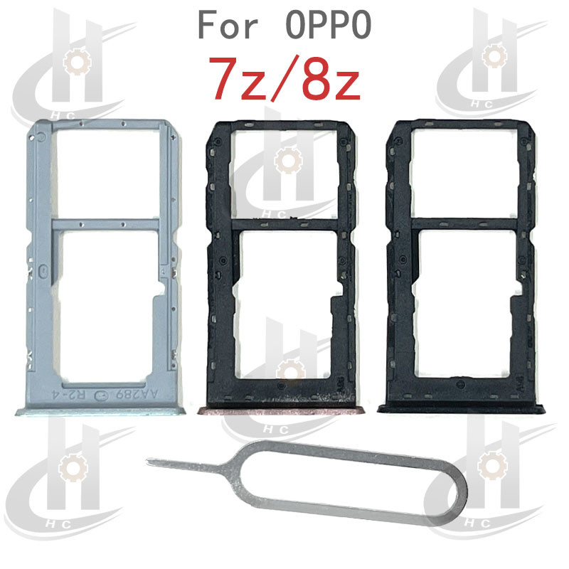 ซิมการ์ดถาดช่องใส่การ์ดผู้ถือบัตร Reader SD Slot อะแดปเตอร์อะไหล่สําหรับ OPPO 7z / 8z