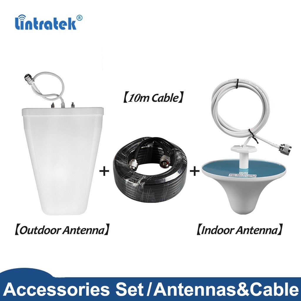 10dbi 700-2700MHz เสาอากาศกลางแจ้ง 9dbi 700-2700MHz เสาอากาศแผงในร่มพร้อมสาย 2 เมตรสําหรับ Booster แ