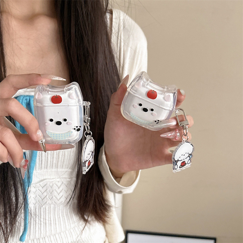 ลูกสุนัขสําหรับ Airpods 1/2 3 Pro Pro2 pro3 Airpods4 ชุดหูฟังไร้สายบลูทูธป้องกันกรณี AirPods Pro i3 i4 pro3 หูฟังป้องกันกรณี