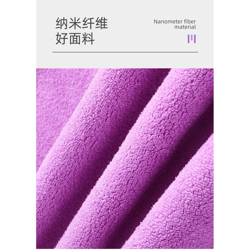 ผ้าเช็ดตัวสัตว์เลี้ยง ซับน้ำเร็ว แห้งไว ซักเครื่องได้ ไม่หลุดเป็นขุย เส้นใยนาโน สำหรับแมว สุนัขพันธุ์เล็กถึงพันธุ์ใหญ่ (0.5-50 กก.) - รูปที่ 6